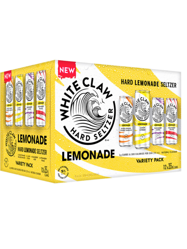 WHITE CLAW LEMONADE- 12PC
