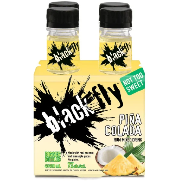 BLACK FLY RUM PINA COLADA- 4PC