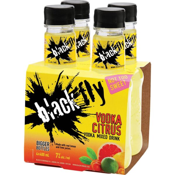 BLACK FLY VODKA CITRUS- 4PC
