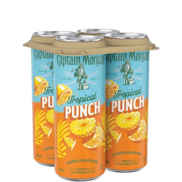 CAPTAIN MORGAN TROPICAL PUNCH- 4PC