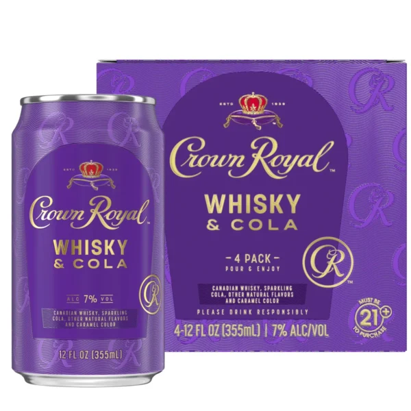 CROWN ROYAL WHISKY & COLA- 6PC