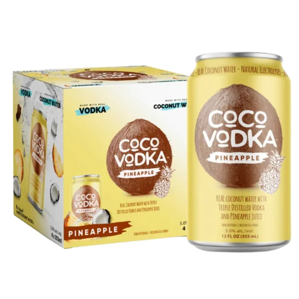 COCO VODKA PINEAPPLE- 4PC