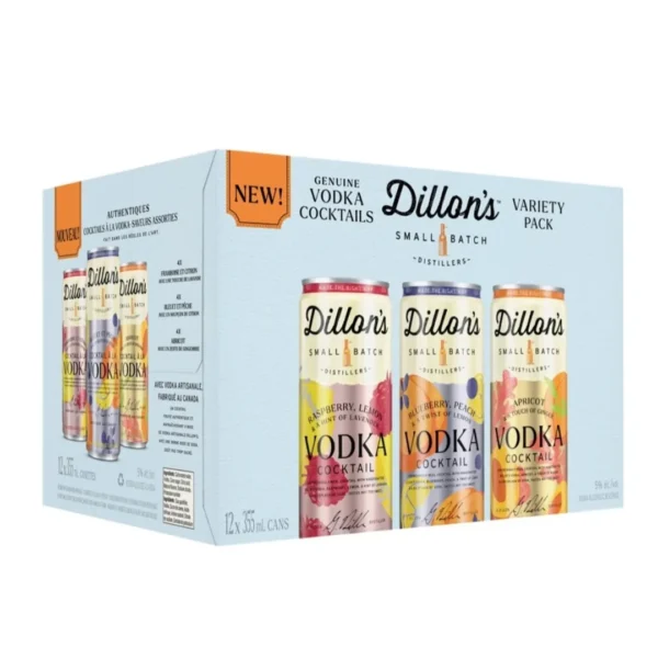 DILLON VODKA MIX- 12PC