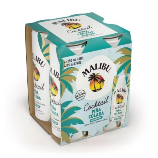 MALIBU PINA COLADA- 4PC