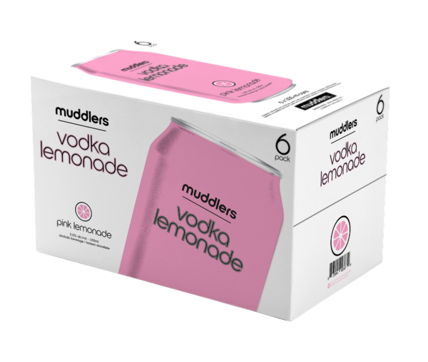 MUDDLER`S VODKA PINK- 6PC