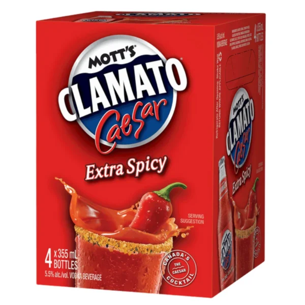 MOTT S CLAMATO SPICY- 4PB
