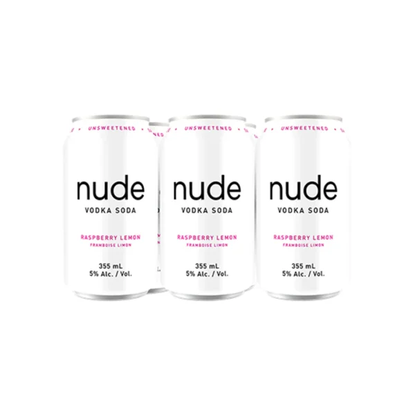NUDE VODKA SODA RASPBERRY- 6PC