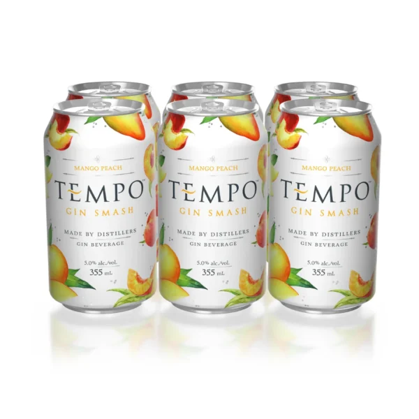 TEMPO GIN MANGO PEACH- 6PC