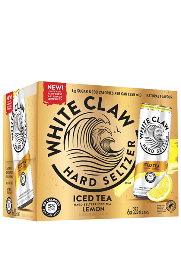 WHITE CLAW ICED TEA- 6PC